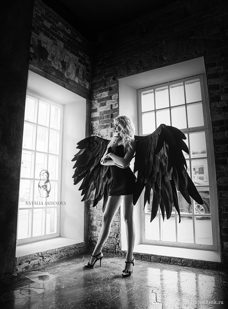 Фотосессия ангел с крыльями