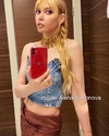 Model Alena Simonova, selfie 
